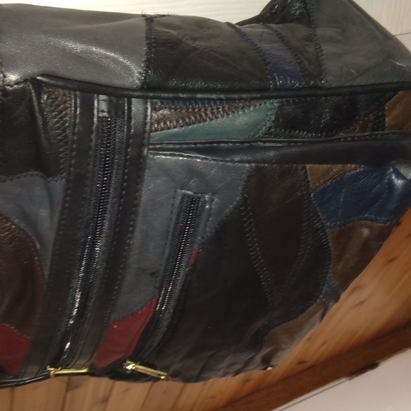 Zeca Italy design patch style cross body bag purse - Picture 5 of 17